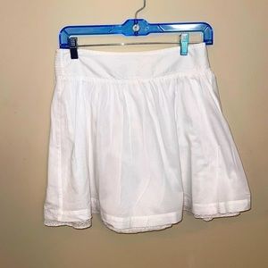 Susina White Lined Cotton Skirt size S​​​